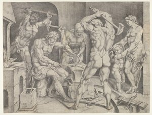 Vulkan Demirhanesi, 1546. by Cornelis Bos
