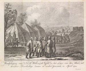 William V, oğulları ile ordu kampında, 1794 Z.D.H.