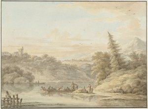 nehir manzarası by Cornelis Buys