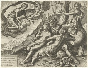 Erdemlerin Ölümsüzlüğü Alegorisi by Cornelis Cort