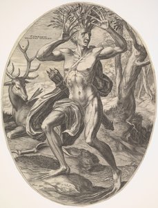 The Rural Gods setinden Cyparissus, 1565. by Cornelis Cort