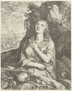De boetvaardige Maria Magdalena by Cornelis Cort
