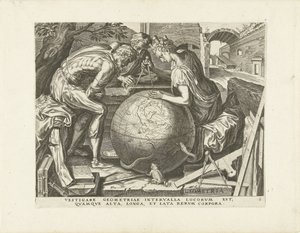 Geometri (Geometri) Yedi Liberal Sanatlar (dizi başlığı) by Cornelis Cort