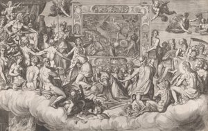 Resim Sanatının Ağıtı Üst Yarı, 1579. by Cornelis Cort