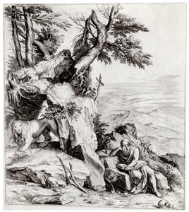 St Jerome ile manzara, 16. yüzyıl, 1937 by Cornelis Cort