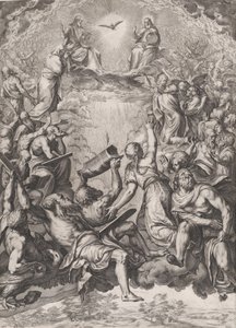 Üçlü Birliğe Tapınma, 1566. by Cornelis Cort