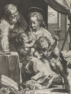 Kutsal Aile, 1577. by Cornelis Cort