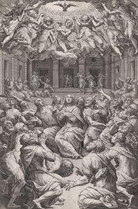 Pentekost, 1574. by Cornelis Cort
