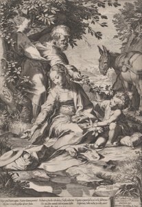 Mısır'dan Dönüşte Kalanlar, 1575. by Cornelis Cort