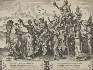Zenginliklerin Zaferi, The Cycle of the Vicissitudes of Human Affairs, levha 2, 1564. by Cornelis Cort