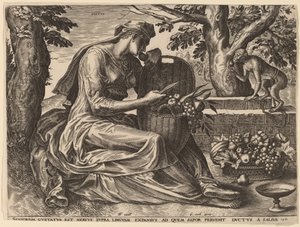 Damak zevki by Cornelis Cort after Frans Floris I