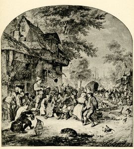 Hollanda lunaparkı by Cornelis Dusart