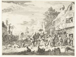 Büyük köy fuarı by Cornelis Dusart