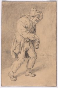 Hurdy-Gurdy Oyuncu by Cornelis Dusart