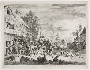 Köy Fuarı by Cornelis Dusart
