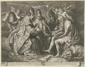 Dört Kilise Babaları by Cornelis Galle (I)