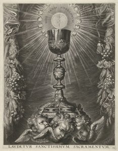 Ev sahibi ile kadeh by Cornelis Galle (I)