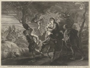 Mısır'a uçuş by Cornelis Galle (I)