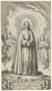 iki melek ile İsa by Cornelis Galle (II)