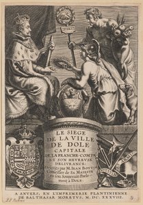 Jean Boyvin, Dole Şehri Kuşatması için Başlık Sayfası by Cornelis Galle I after Erasmus Quellinus II after Sir Peter Paul Rubens