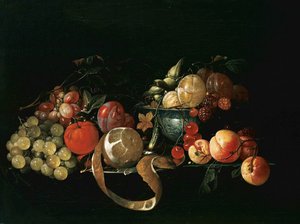 Meyve ile natürmort by Cornelis de Heem