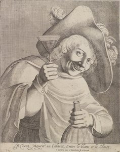 Adam bir bardak by Cornelis I Danckerts