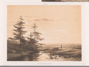 Gün batımı ile manzara Günbatımı (nesnedeki başlık) by Cornelis Lieste