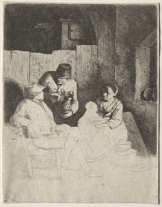 Bir Han'da Oturan Anne by Cornelis Pietersz Bega