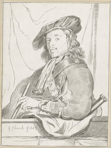 parapetteki adam by Cornelis Ploos van Amstel (signed by artist)