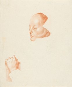 genç bir kadın portresi by Cornelis Ploos van Amstel (signed by artist)