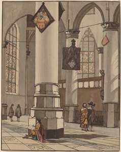 Kilise İç by Cornelis Ploos van Amstel