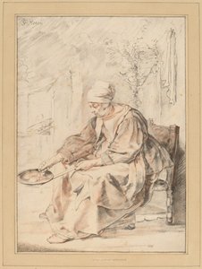 gözleme kadın by Cornelis Ploos van Amstel
