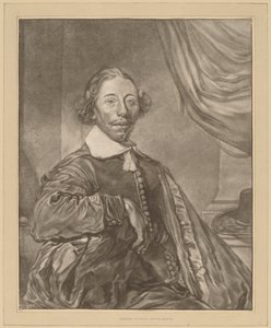 Oturan Bir Adamın Portresi by Cornelis Ploos van Amstel