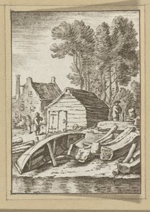 Schuitenmakerswerf Baskı çalışması (seri başlığı) by Cornelis Ploos van Amstel