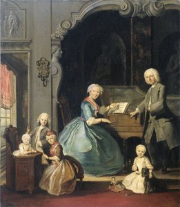 Klavsen Yanındaki Aile Grubu, 1739 by Cornelis Troost