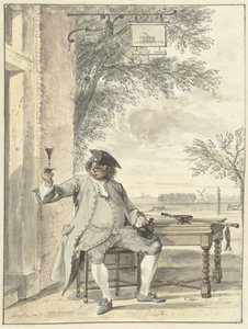 Hanın De Mosse Knip önünde dinlenme yürüteç by Cornelis Troost