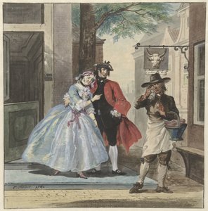 Pefroen'den koyun başlı sahne sahnesi by Cornelis Troost