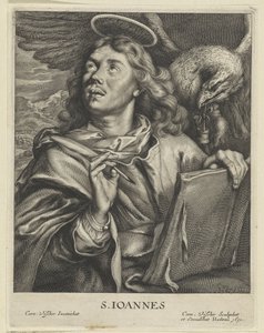 Evangelist John S. IOANNES (nesne üzerindeki başlık) Vier Evangelisten (dizi adı)