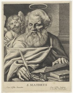 Evangelist Mattheus S. MATHEVS (nesne üzerindeki başlık) Vier evangelisten (dizi adı)