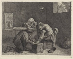 Adam bir doktor by Cornelis Visscher (II)
