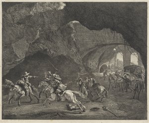 Bir soygun sırasında silah sesi by Cornelis Visscher (II)