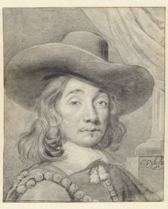 Şapkalı Otoportre by Cornelis Visscher (II)