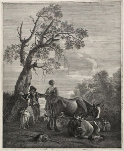 Dinlenen Bir Sürü by Cornelis Visscher