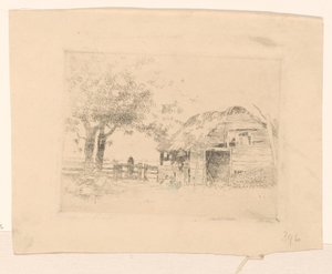 Sazdan çatılı eski ahır by Cornelis Vreedenburgh