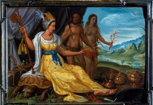 Dünyanın dört parçası: Amerika. Cornelis De Baellieur (1607-1671), Flaman Okulu