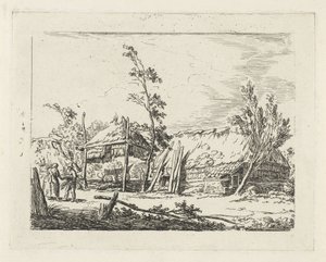 Samanlık ile çiftlik by Cornelis de Kruyff