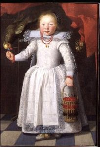 Bir papağan ile küçük kız by Cornelis de Vos