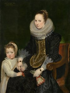Anne ve çocuk by Cornelis de Vos