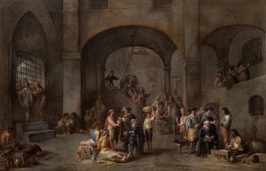 Mahkumları Ziyaret (Yedi Merhamet İşleri ile bir döngüden). 1640 civarında