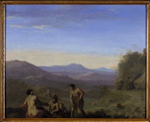 Arcadian Manzarası (bakır üzerine yağ) by Cornelis van Poelenburgh or Poelenburch
